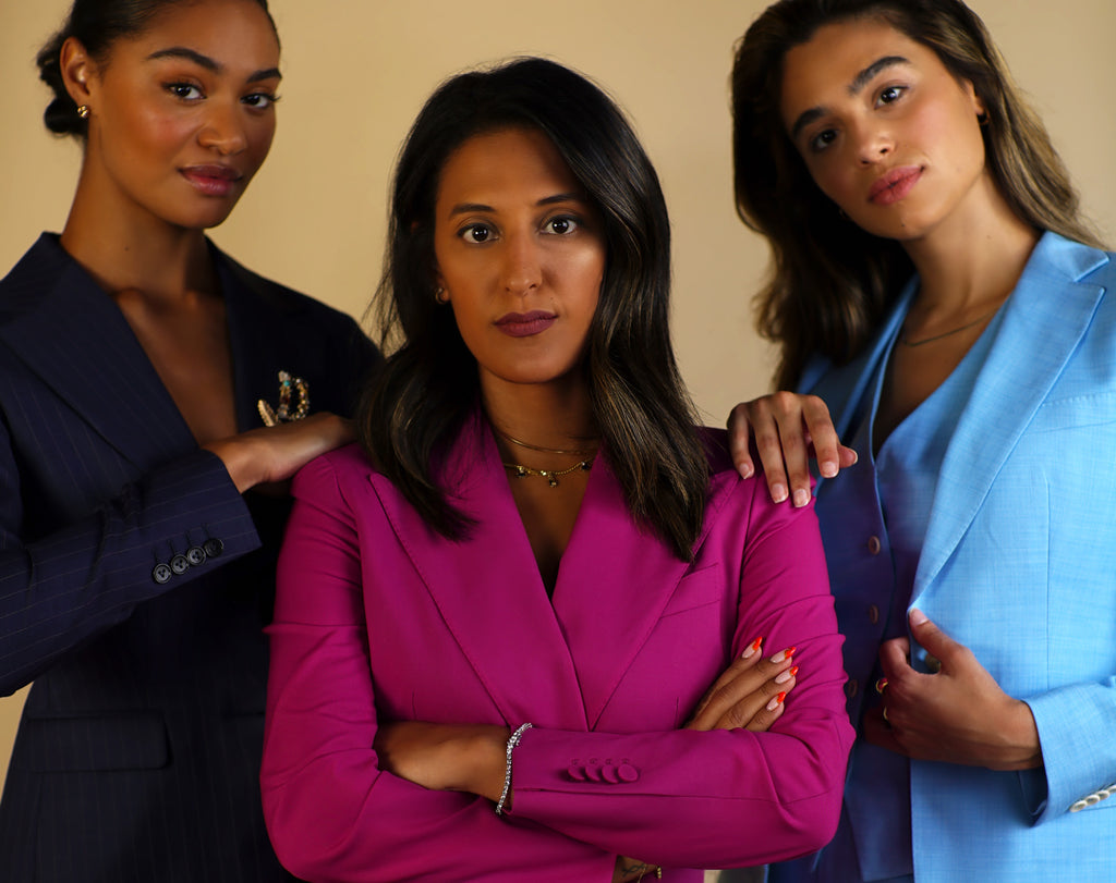 The Power suit - a history. What wearing a suit does for women.
