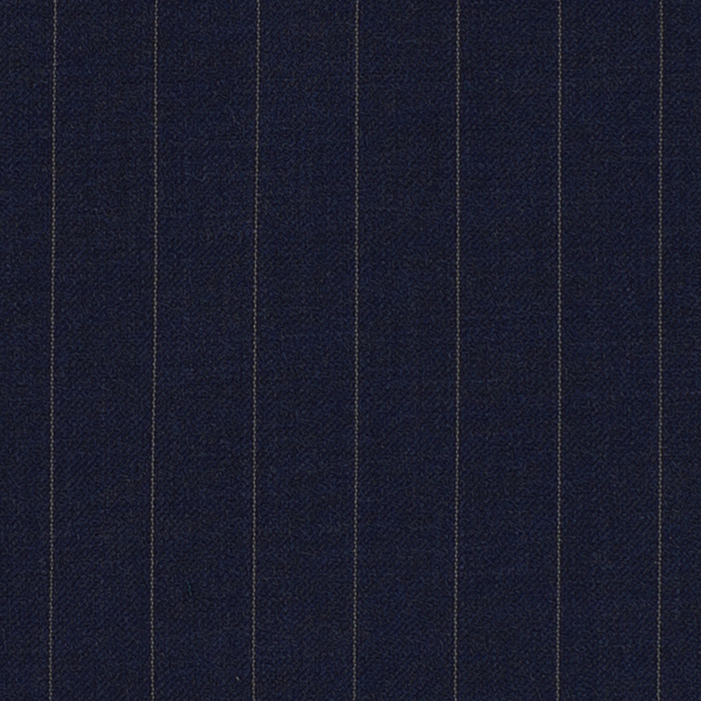 navy and offwhite pinstripe midweight wool blend for custom womenswear clothing and accessories