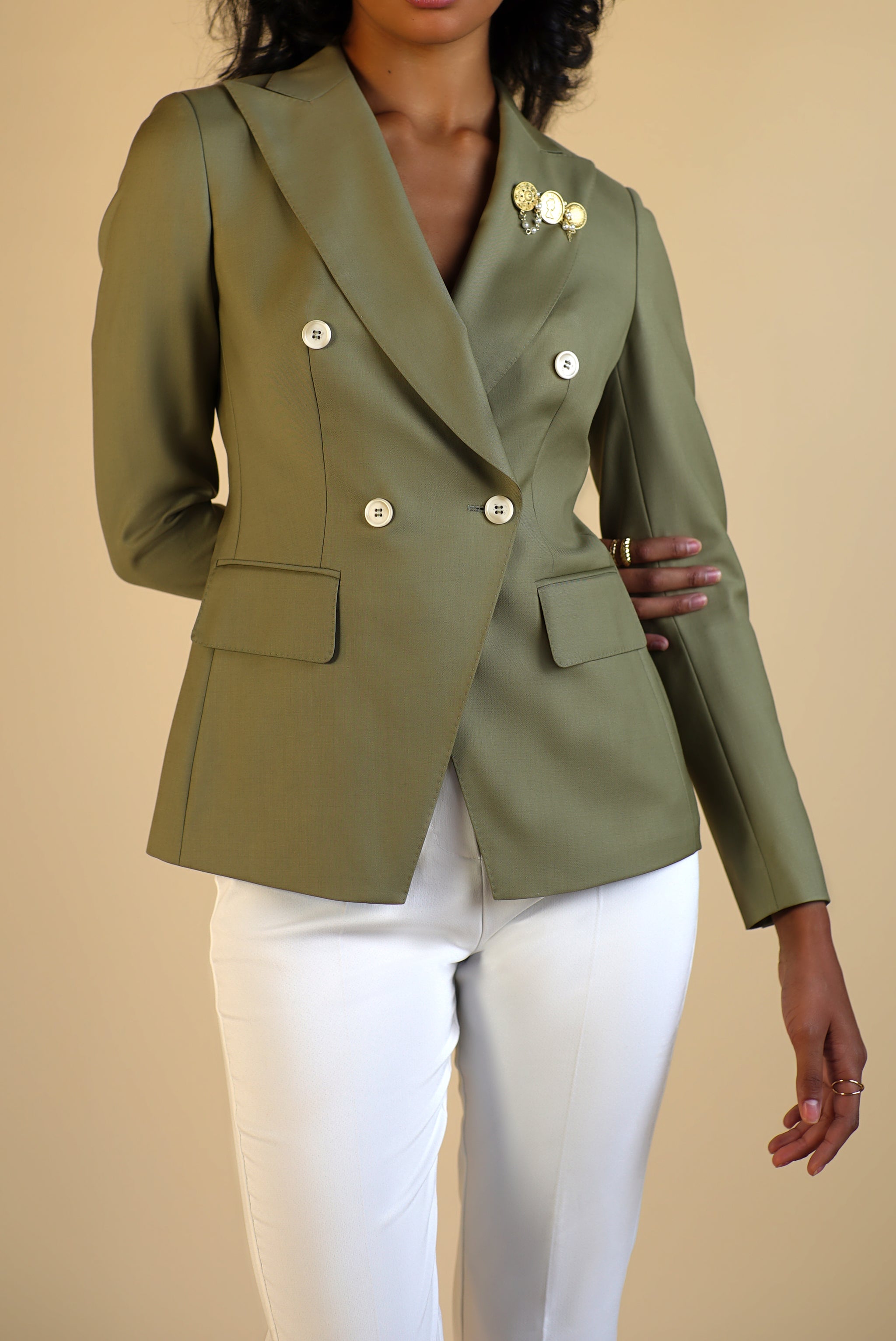 Farida Double Breasted Blazer - Customized Womenswear – DALYANYC